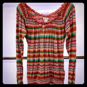 Lucky tribal stripe blouse- HOST PICK 💝 🎉